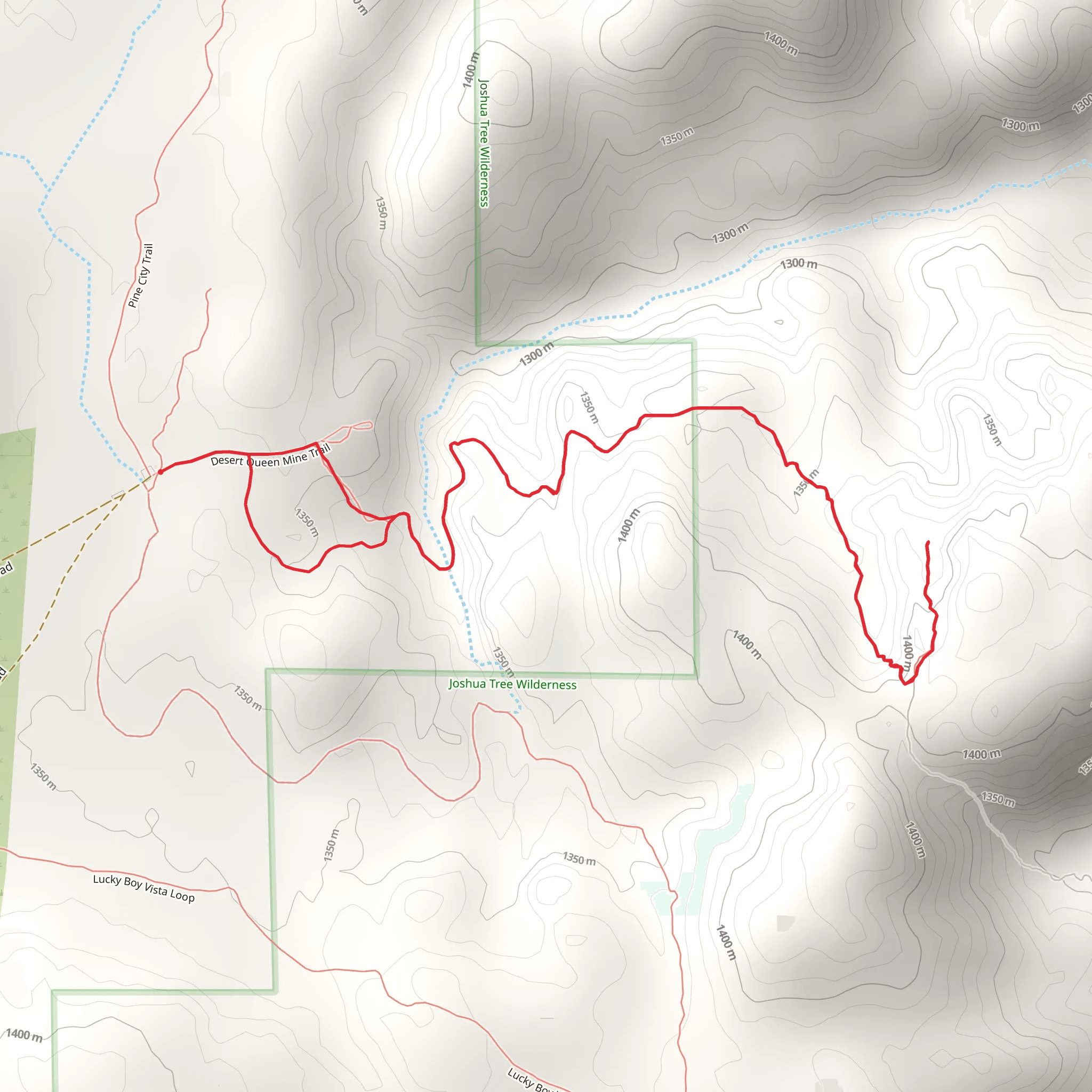 Desert Queen Mine Road mobile static map