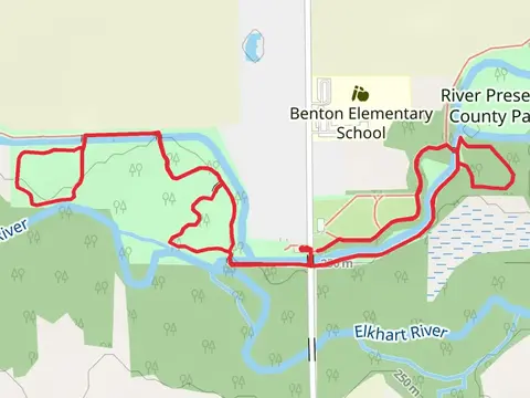 Loop along Elkhart River - County Road 31
