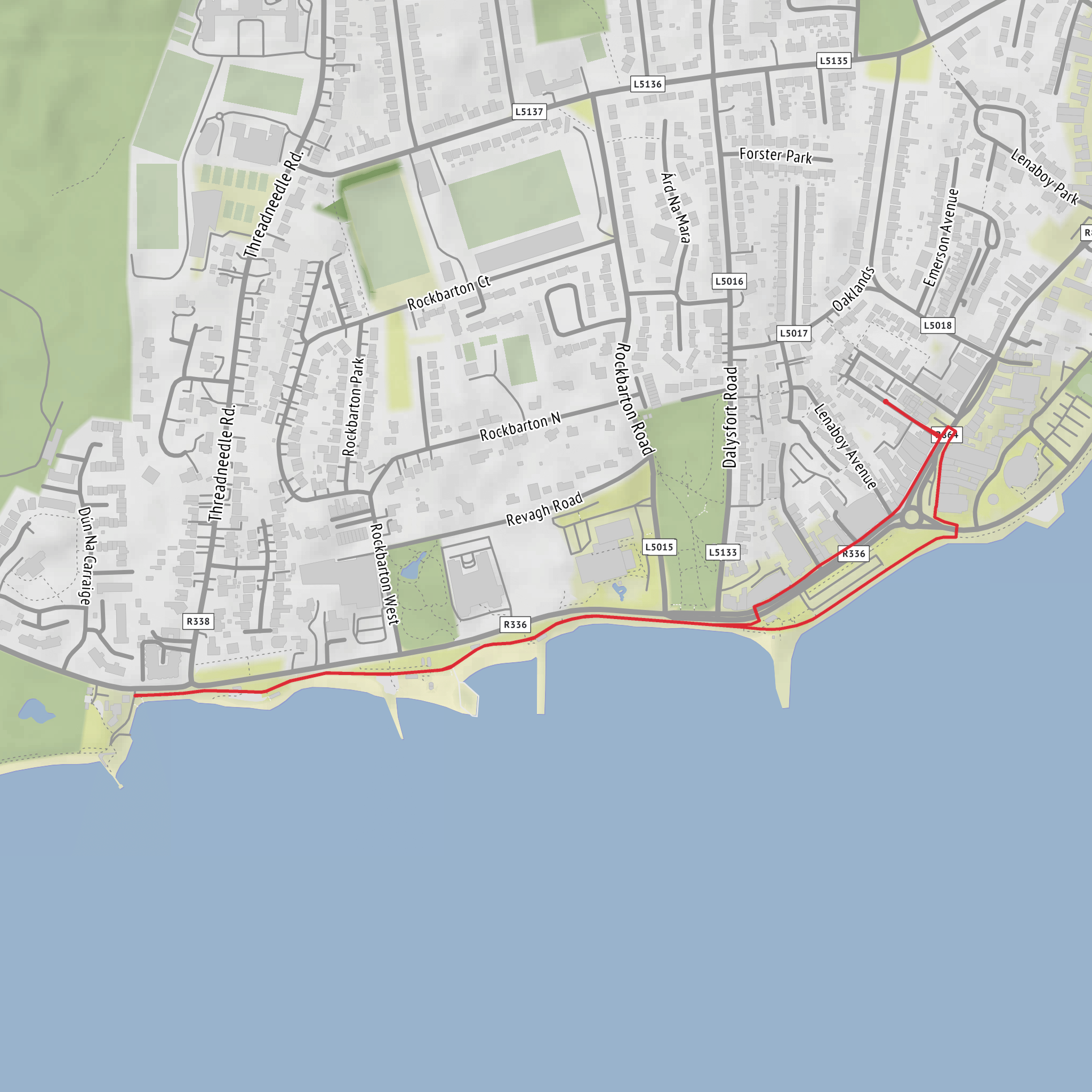 Saunder's Rock and Black Rock mobile static map
