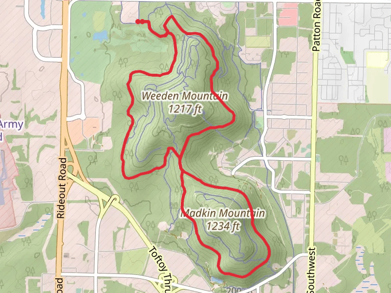 Loop around Weeden and Madkin Mountain