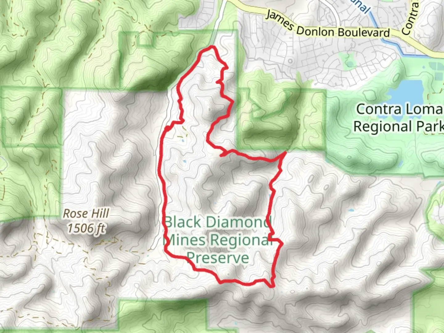 An image depicting the trail Stewartville Trail and Lark Loop Trail and its surrounding area.