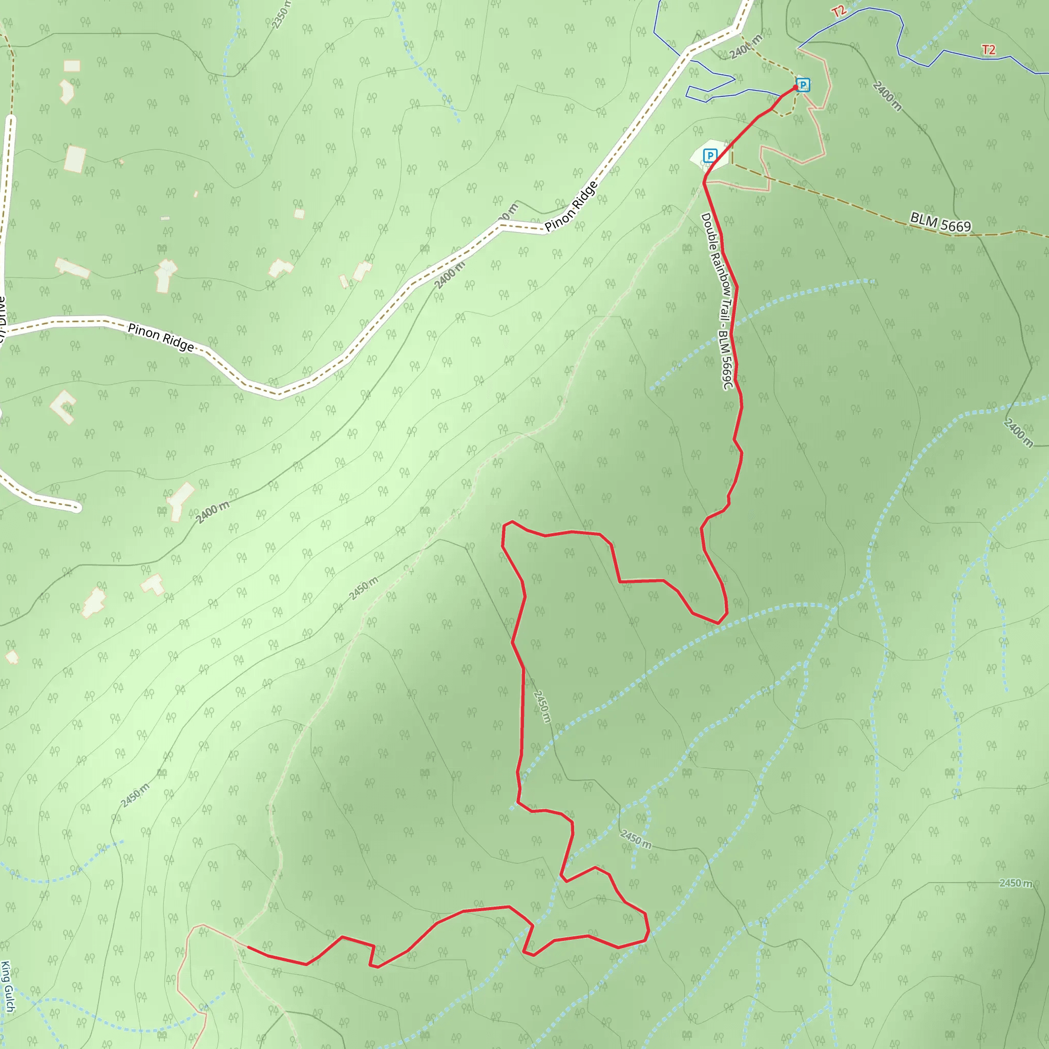Double Rainbow Trail mobile static map