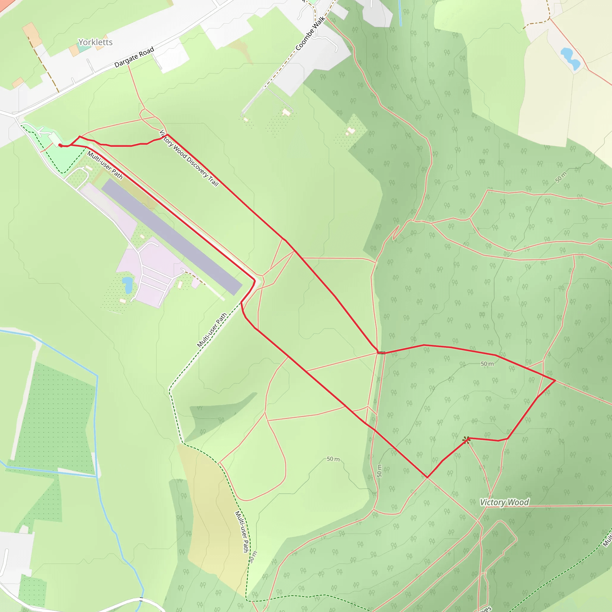 Victory Wood Loop mobile static map