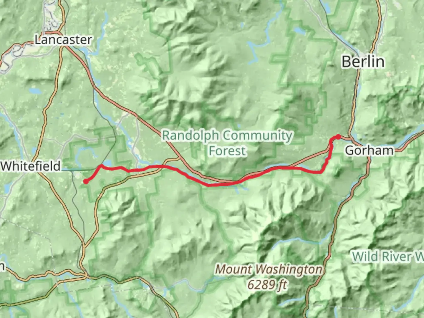 An image depicting the trail Presidential Rail Trail and its surrounding area.