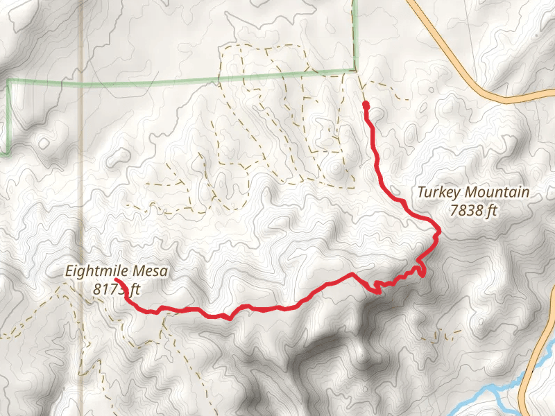 Eightmile Mesa via Eight Mile Mesa Road