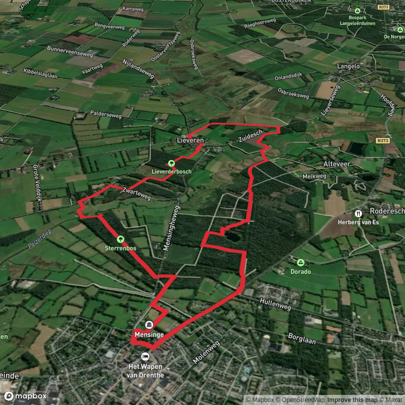 Mensingebos, Lieverderbosch and Sterrebos Loop