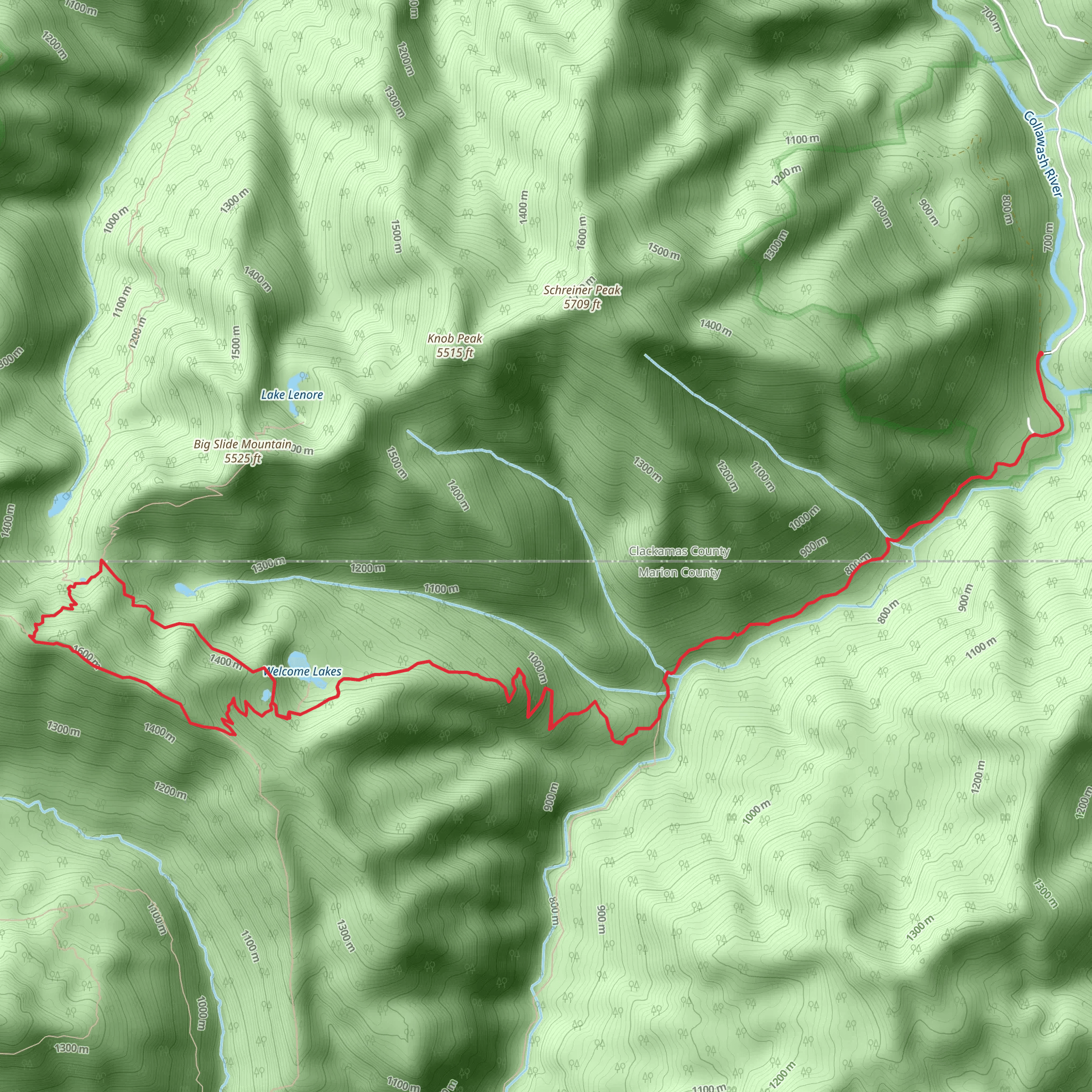 Welcome Lakes via West Lake Way mobile static map