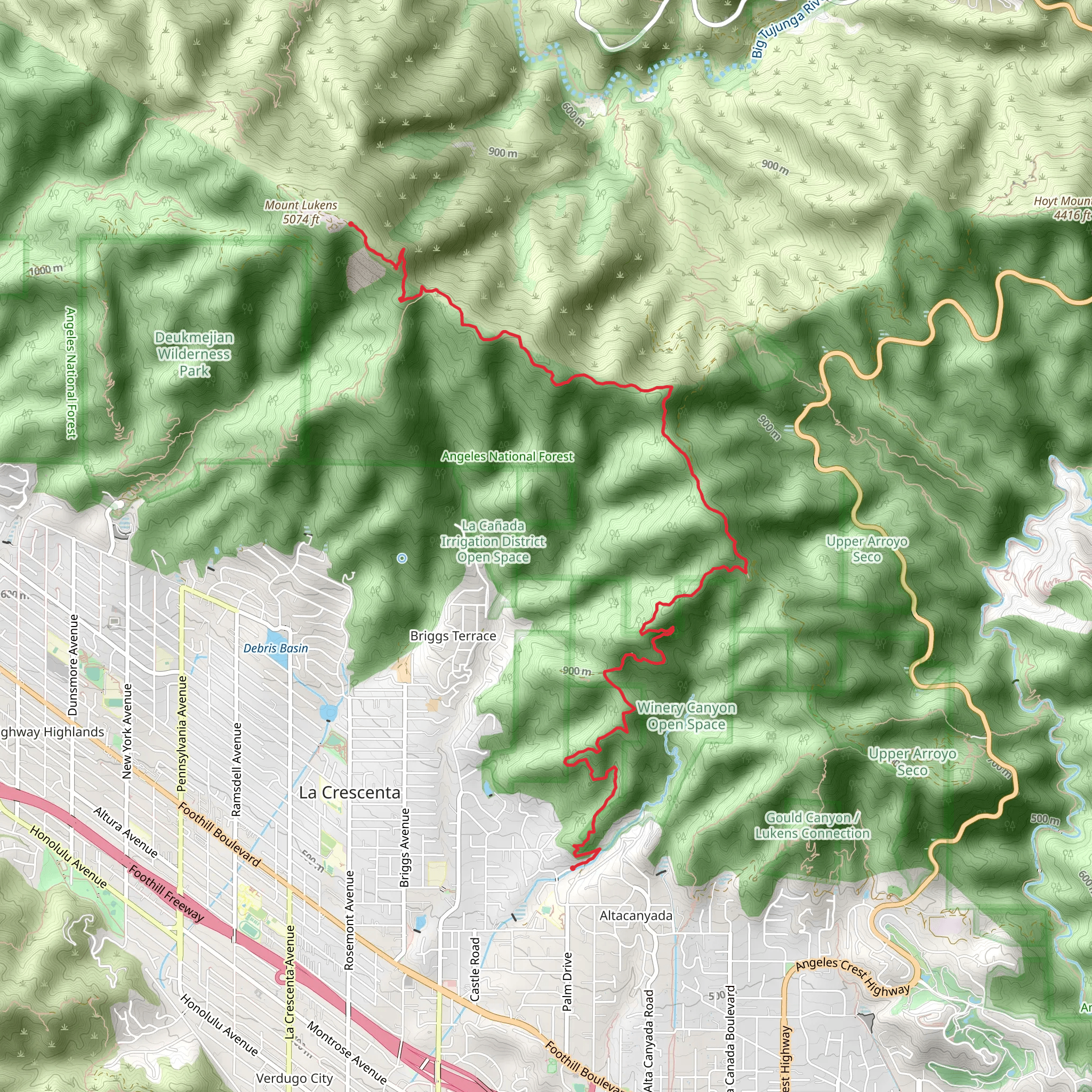 Silver saddle via Earl Canyon Road mobile static map