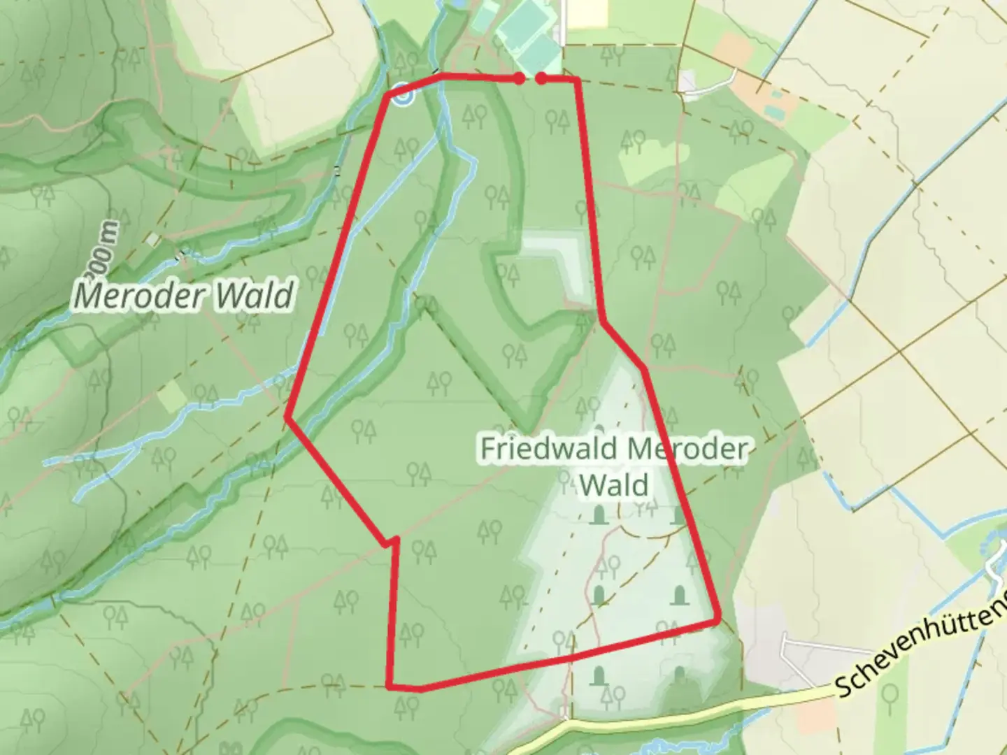 An image depicting the trail Schlich Rundweg 61 and its surrounding area.