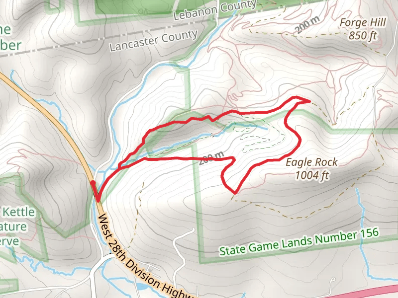 Hill Top Road and Horse-Shoe Trail
