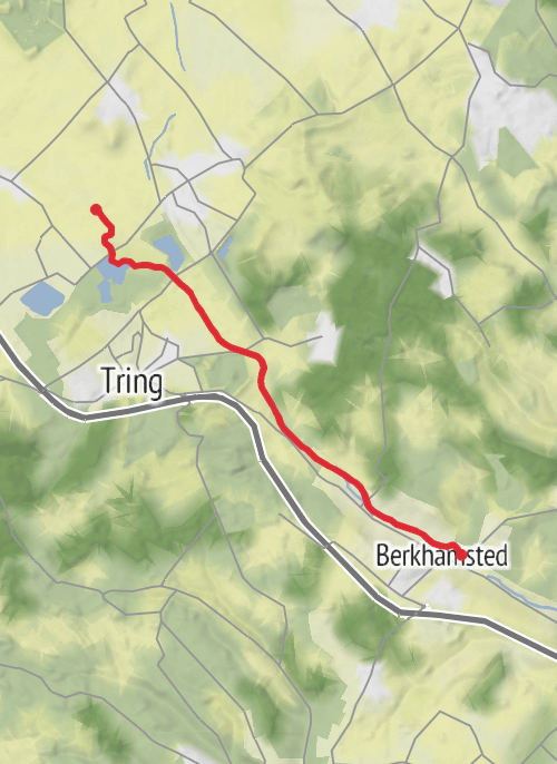 Hike from Berkhamsted mobile static map