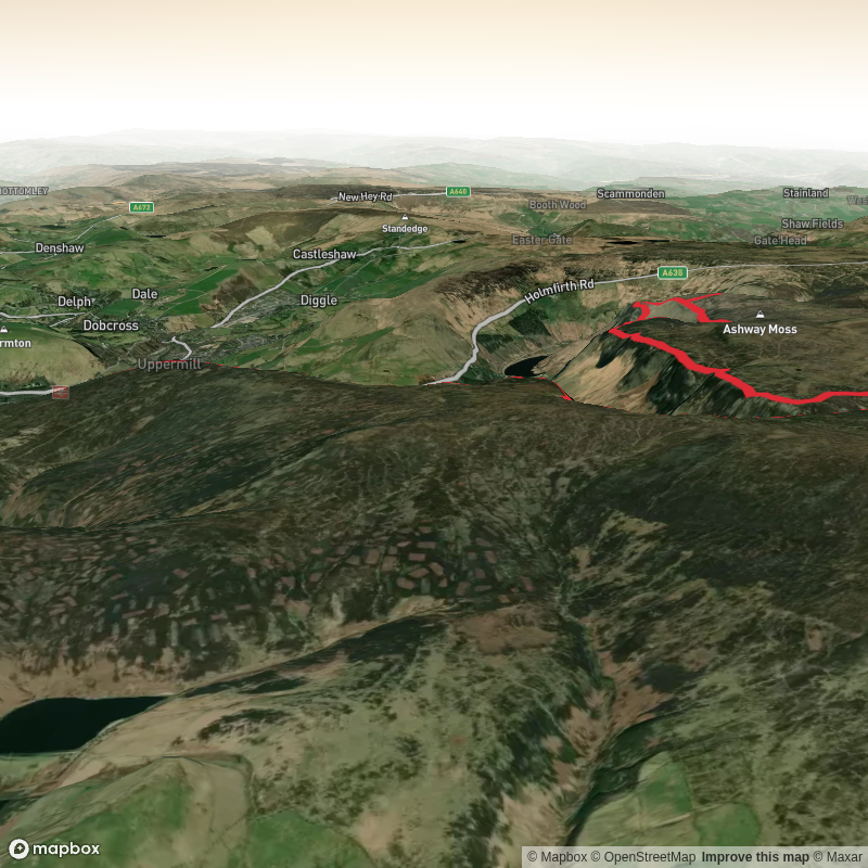 Peak Bagging PD - 02 Above Dove Stone Reservoir