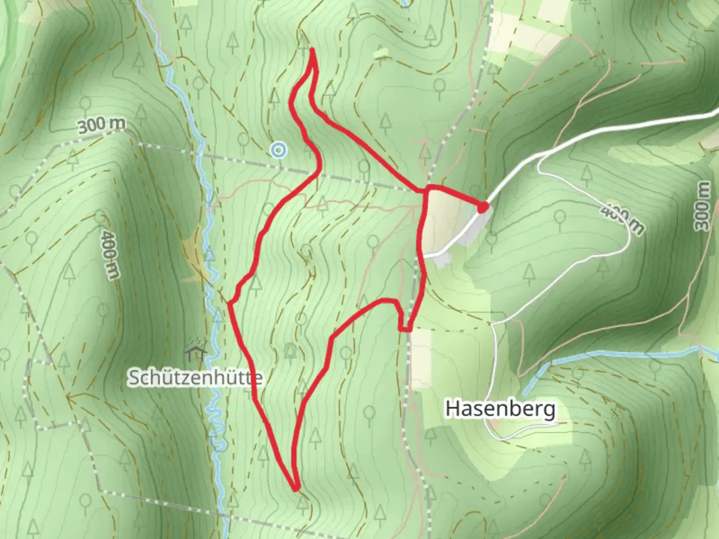 An image depicting the trail Rennweg Loop and its surrounding area.