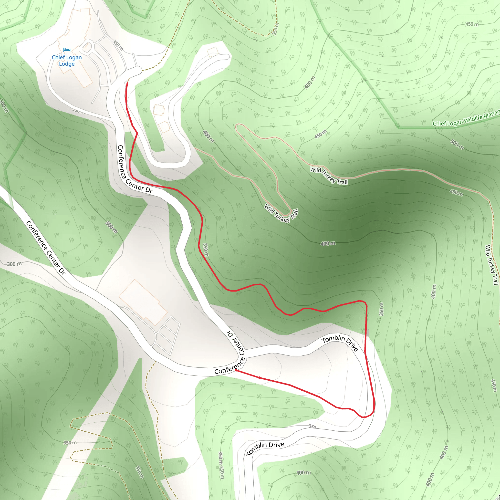 Foggy Bottom Trail mobile static map