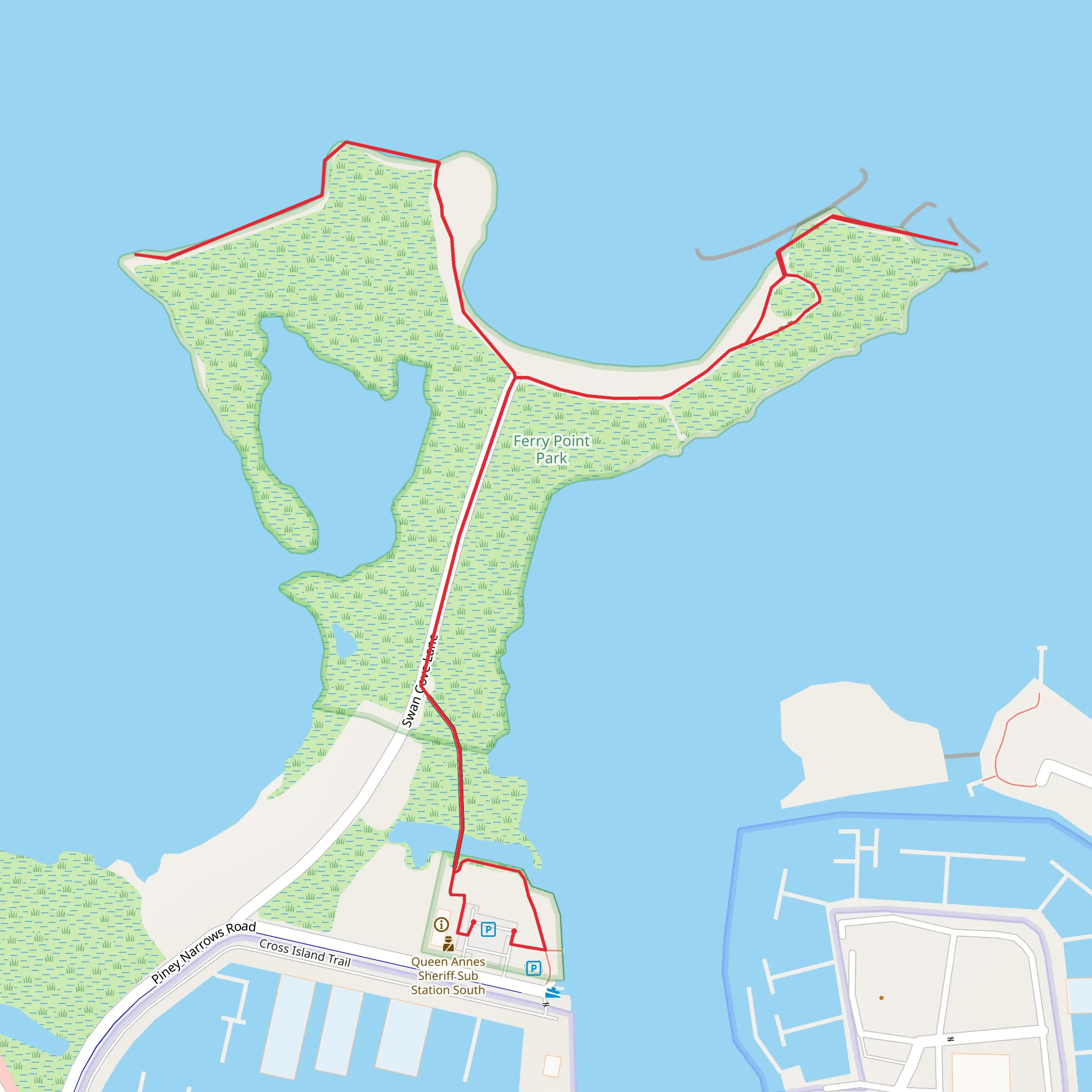 Swan Cove Lane mobile static map
