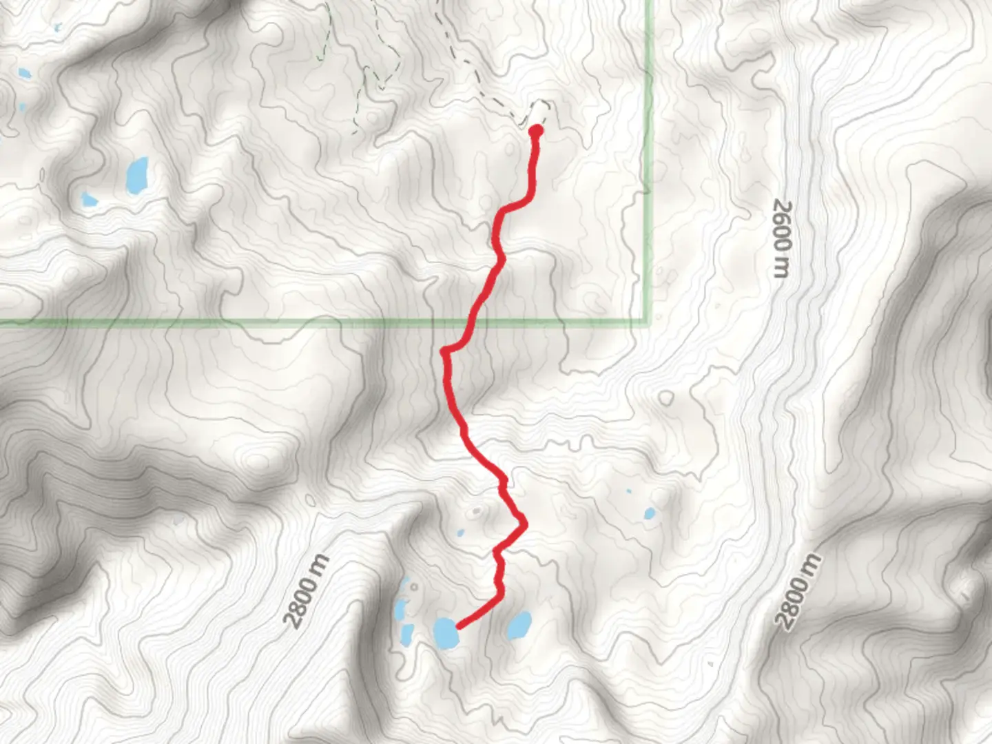An image depicting the trail Golden Trout Lakes Trail and its surrounding area.