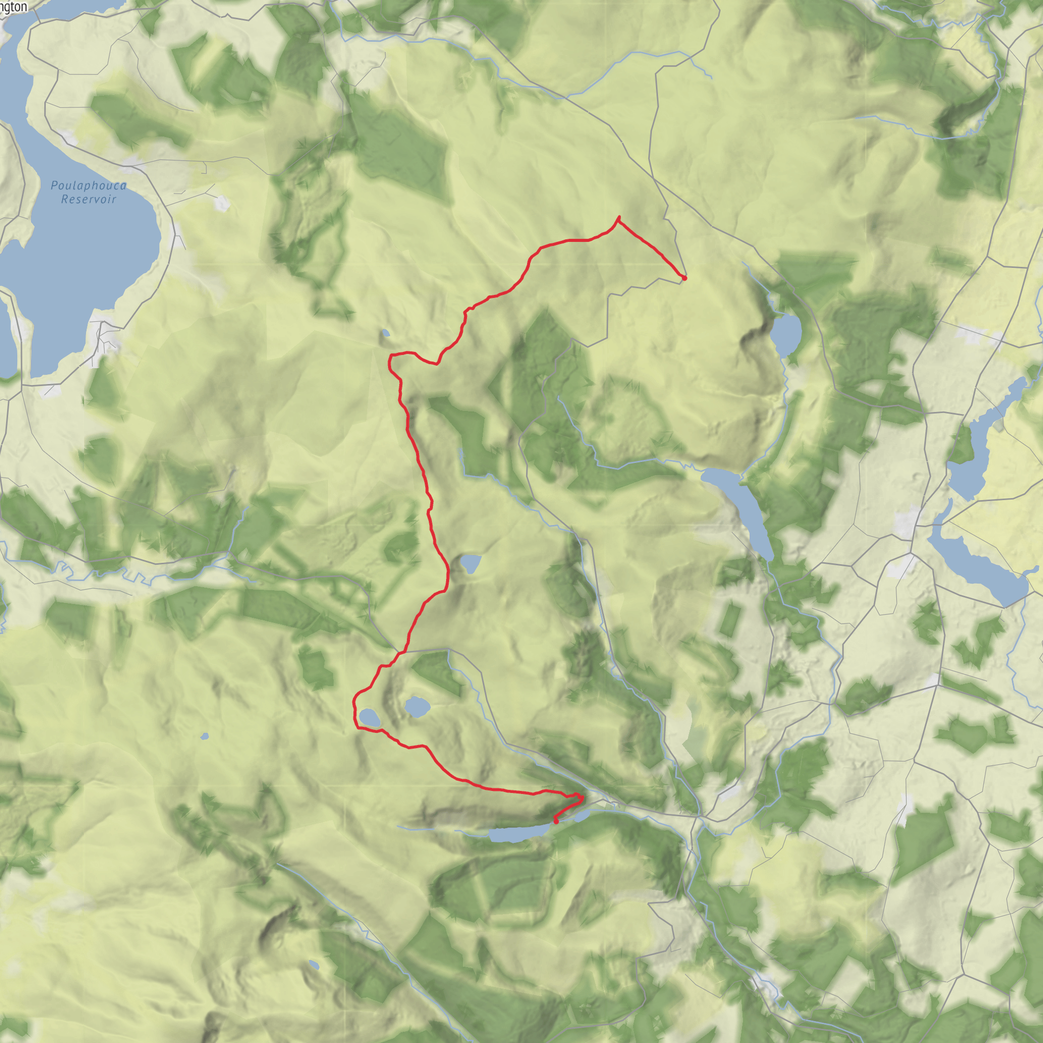 Hike and camp via Corrigvore, Gravale, Duffy Hill and Stony Top mobile static map