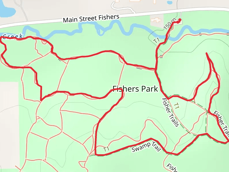 Fishers Park Loop via Irondequoit Creek