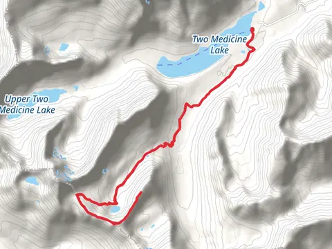 Painted Tepee Peak, Chief Lodgepole Peak and Cobalt Lake via Two Medicine Pass