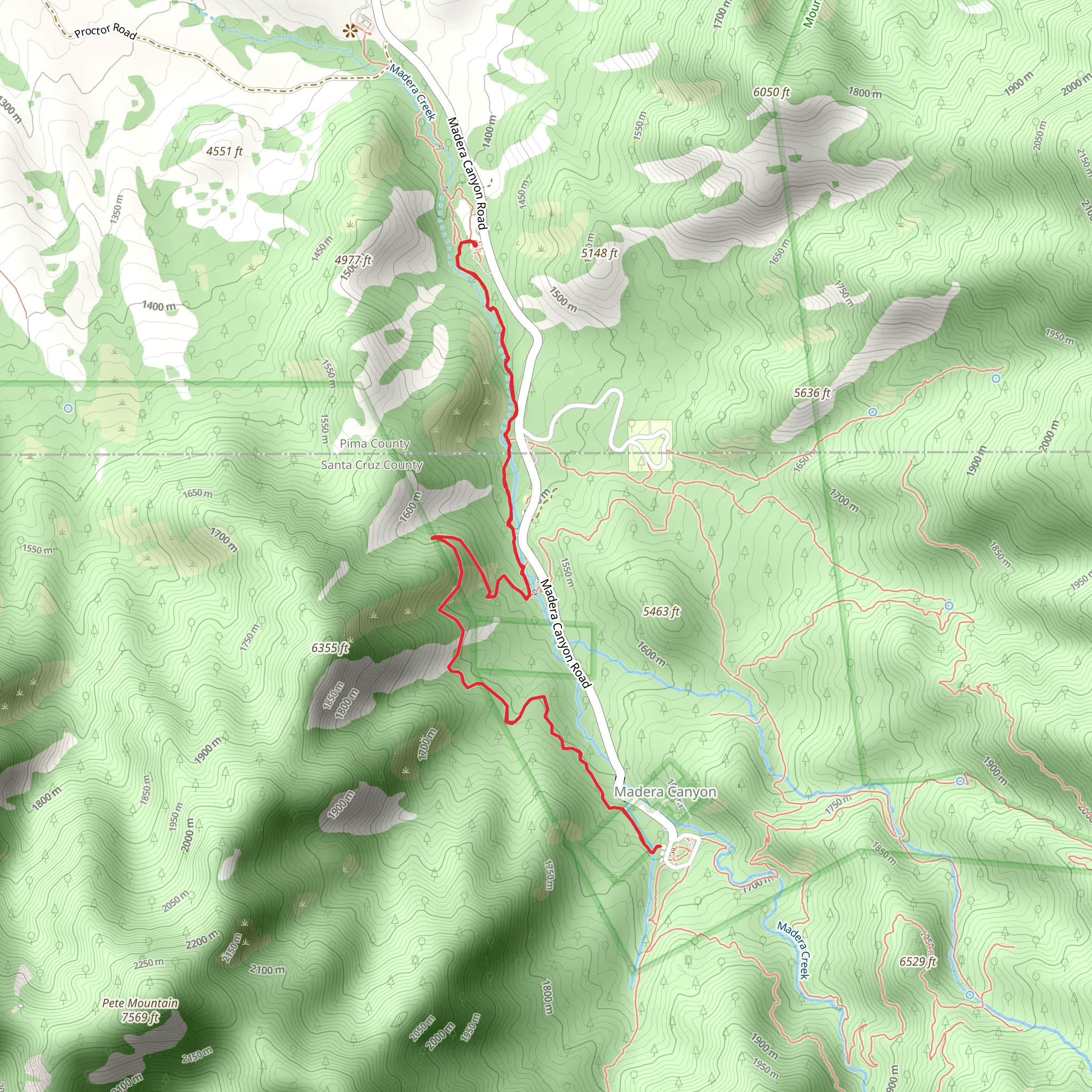 Madera Nature Trail mobile static map