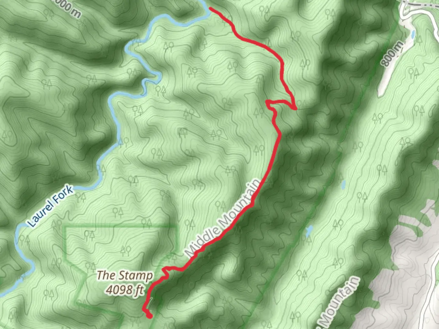 An image depicting the trail Cold Springs Trail and its surrounding area.