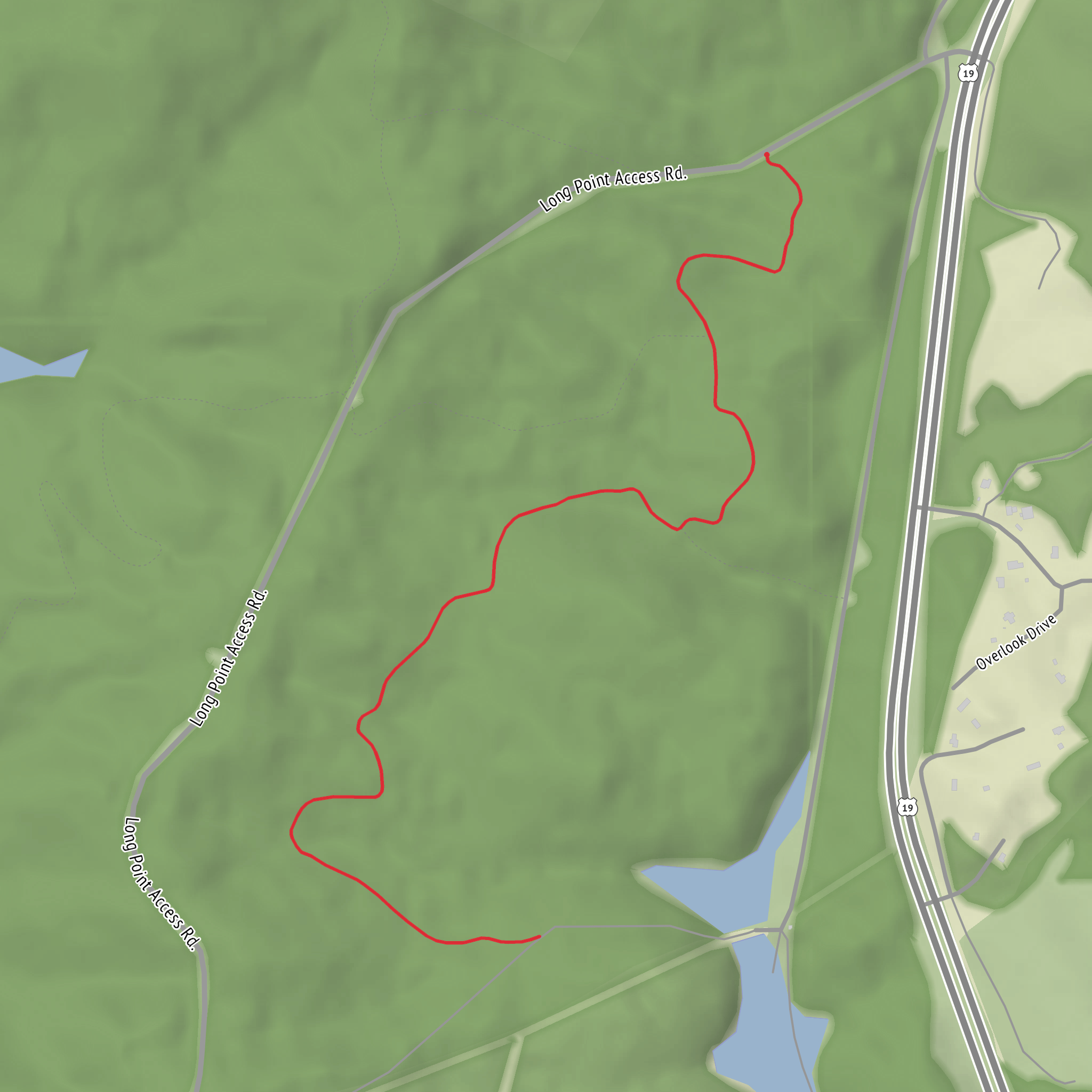 Salmon Run Trail mobile static map