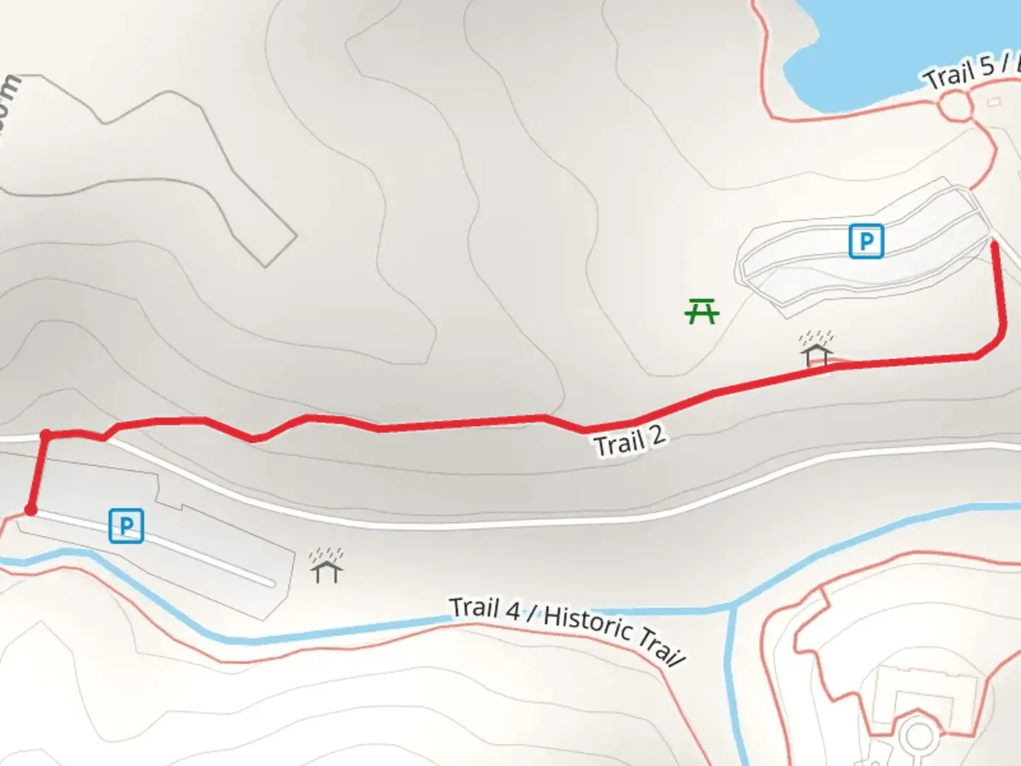An image depicting the trail Trail 2 and its surrounding area.