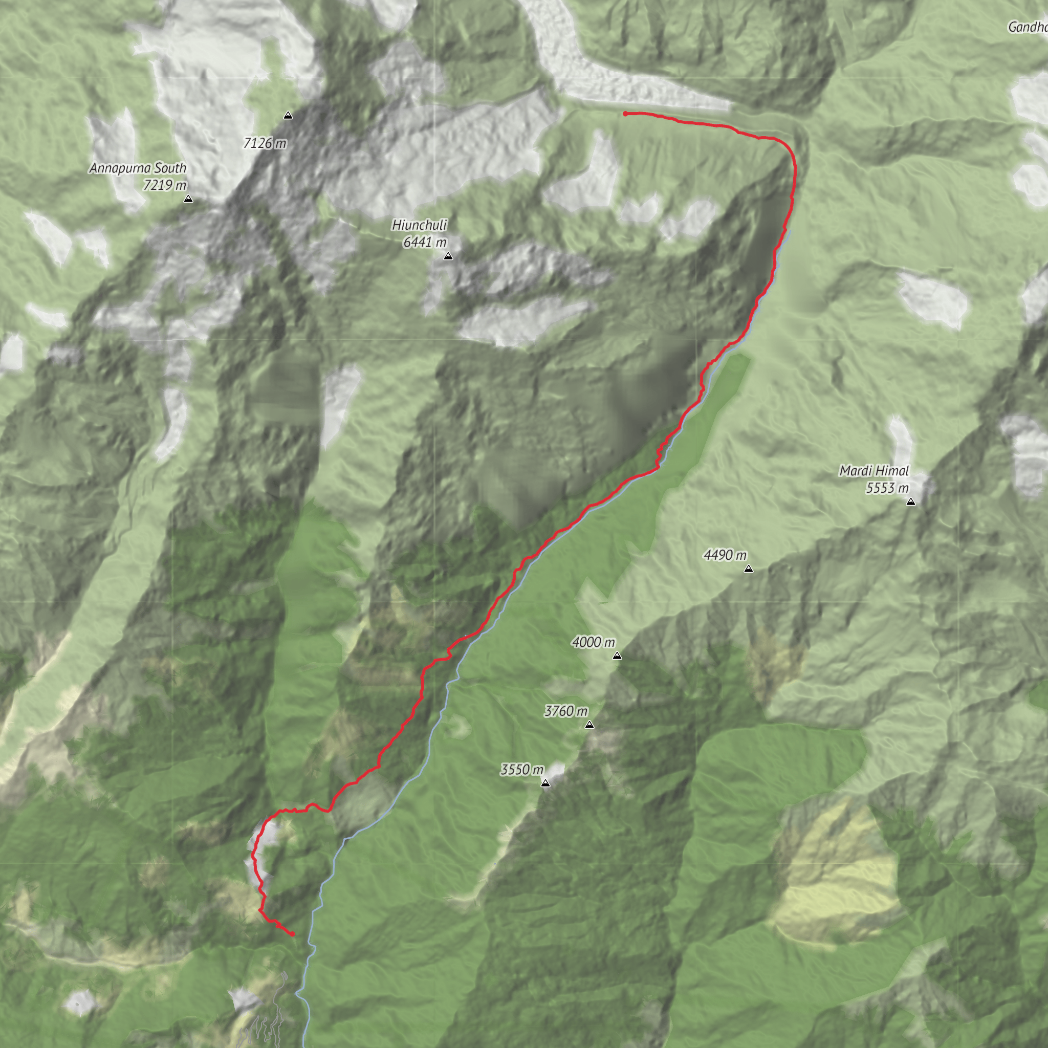 South ABC Trail mobile static map