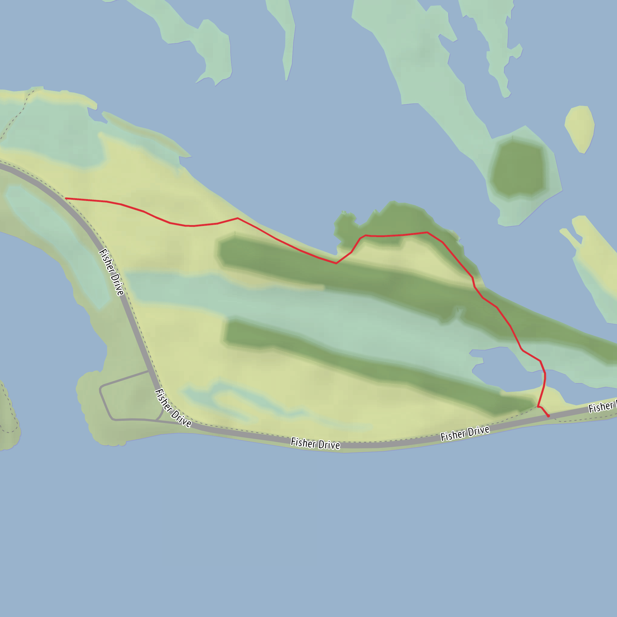 Long Pond Trail mobile static map