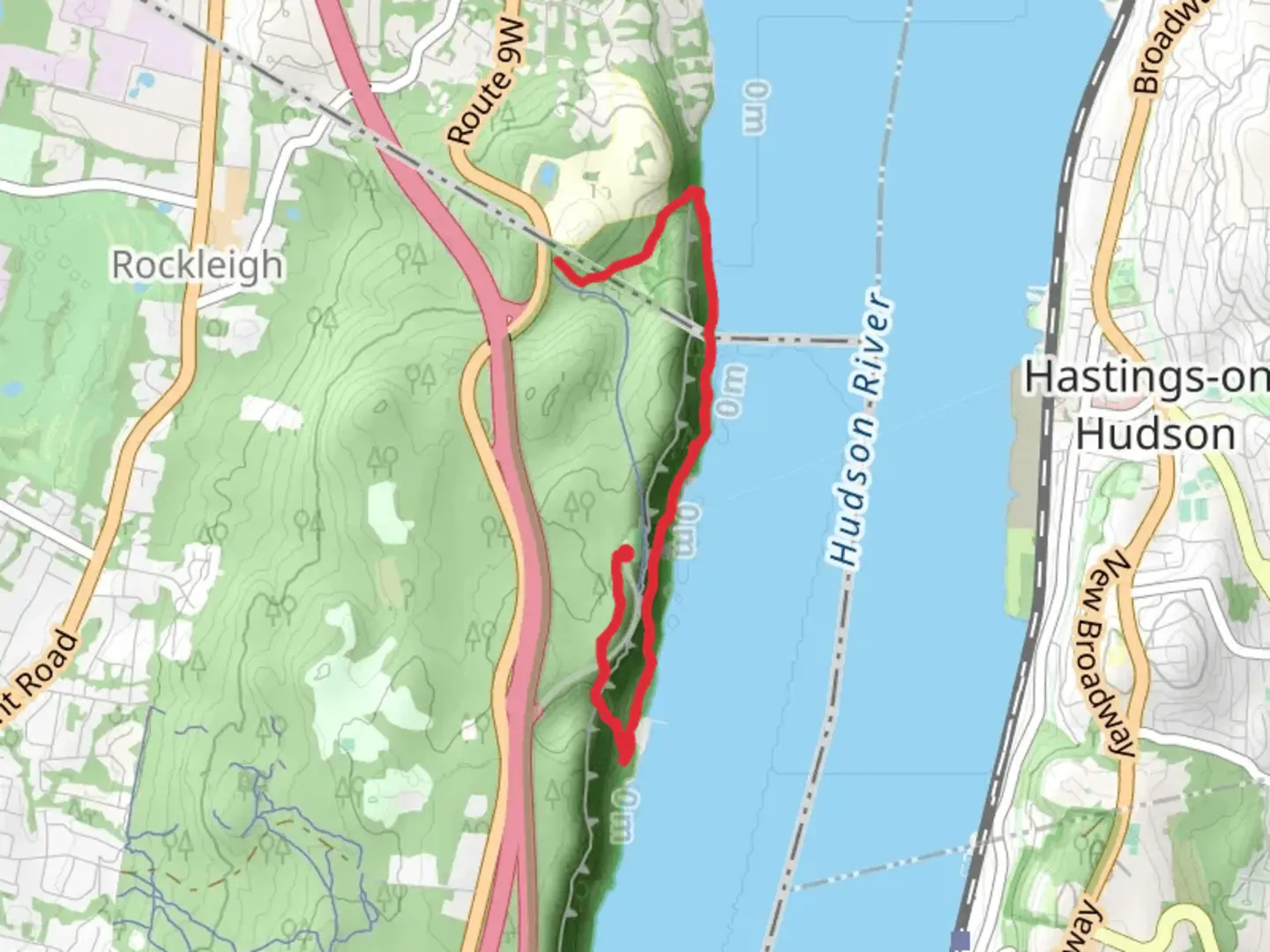 An image depicting the trail Long Path and Shore Trail and its surrounding area.