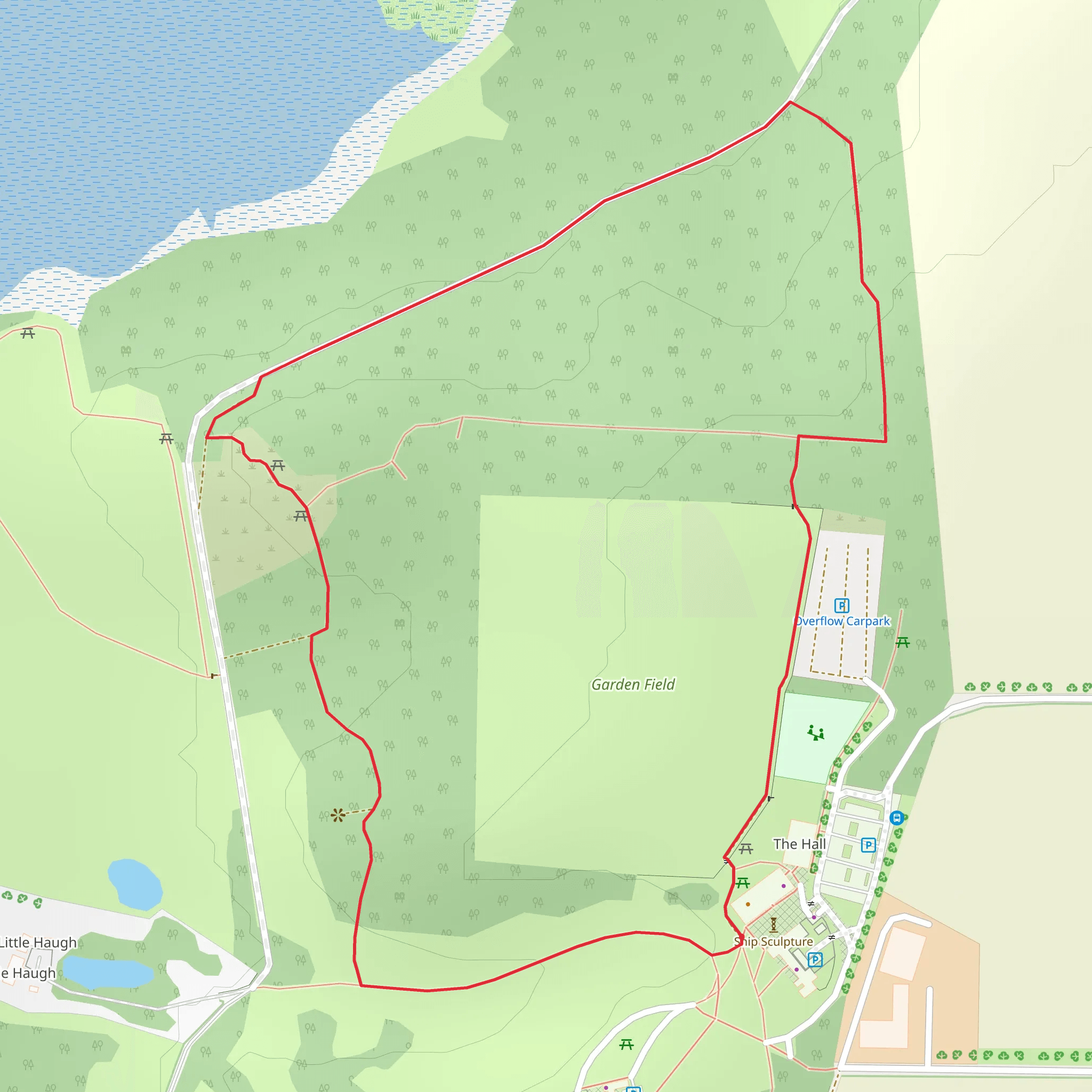 Sutton Hoo Loop mobile static map