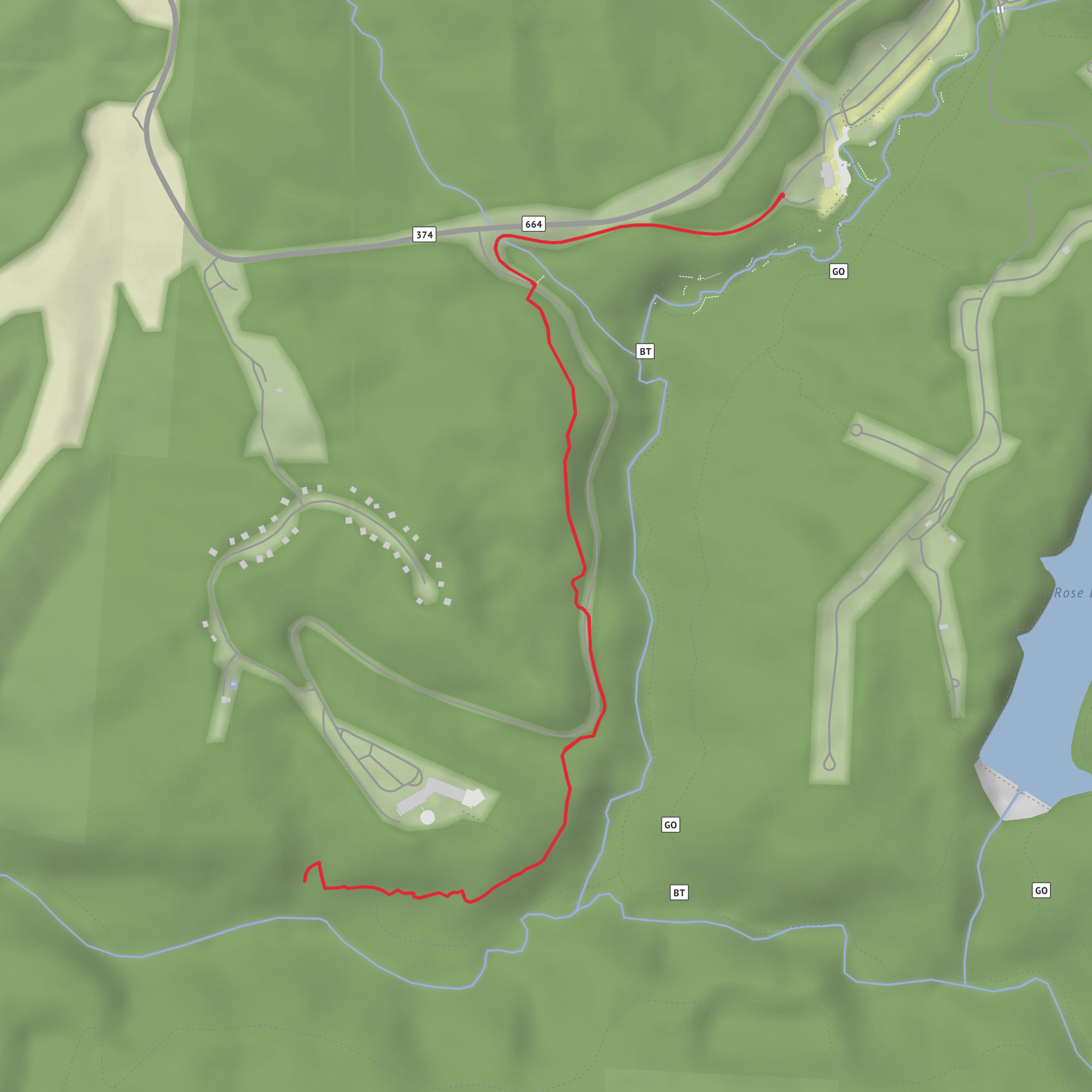 Whispering Cave Trail mobile static map