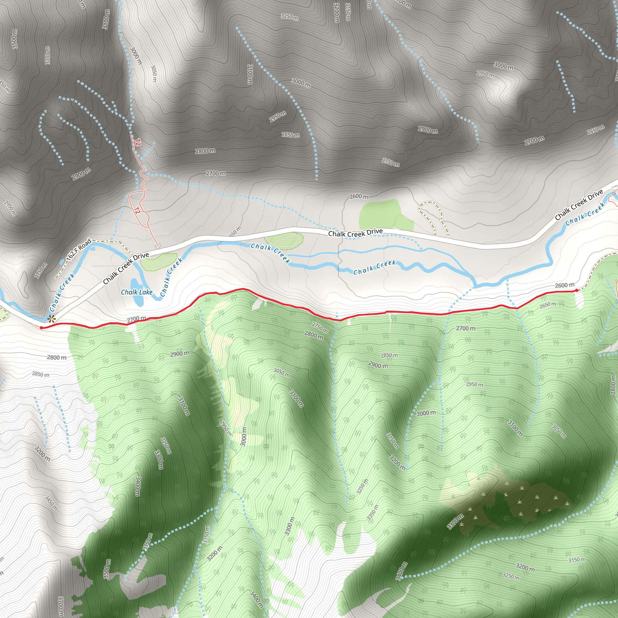 Narrow Gauge Trail mobile static map