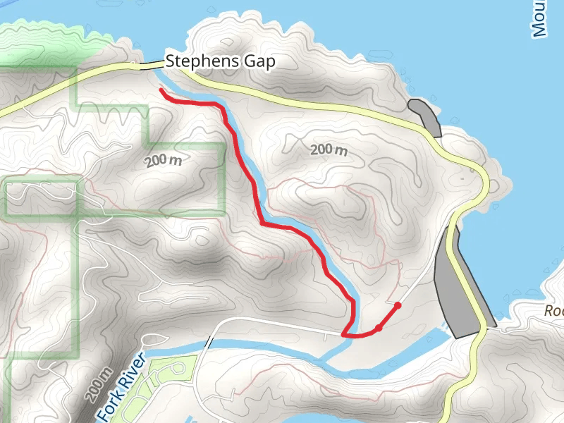 Walk along Mountain Fork River
