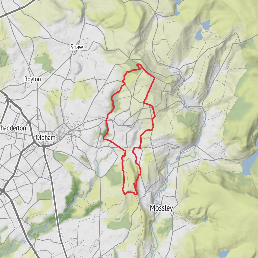 Oldham East & Saddleworth mobile static map