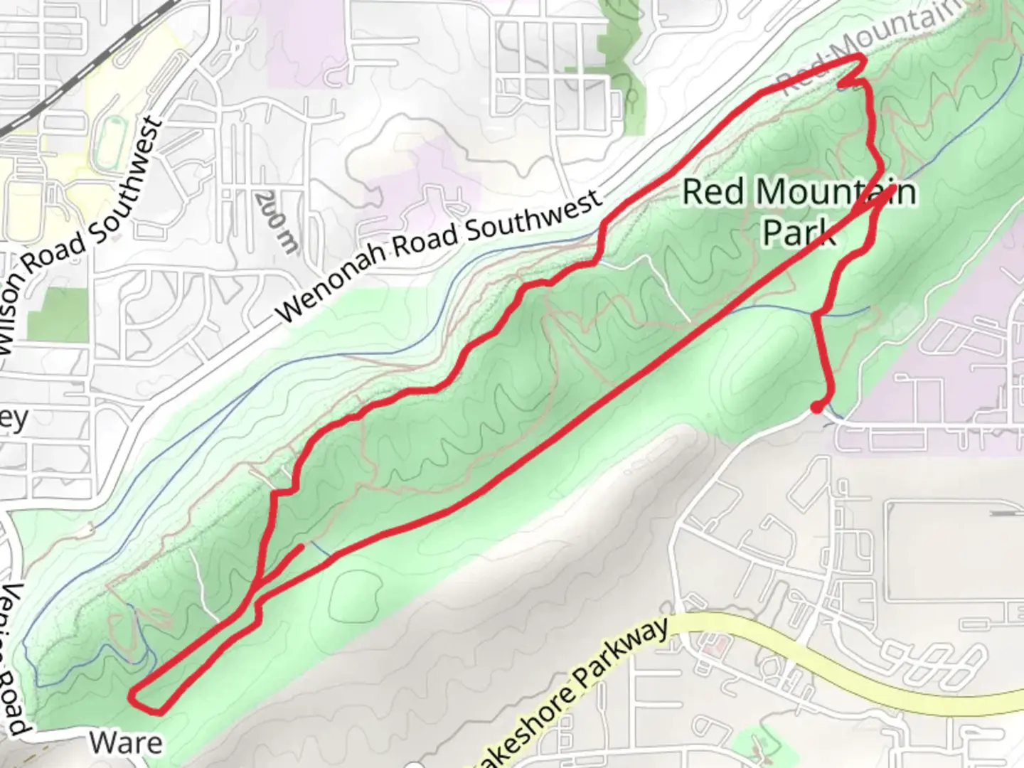 An image depicting the trail Eureka Mines, BMRR South and Spring Gap Loop Trail and its surrounding area.