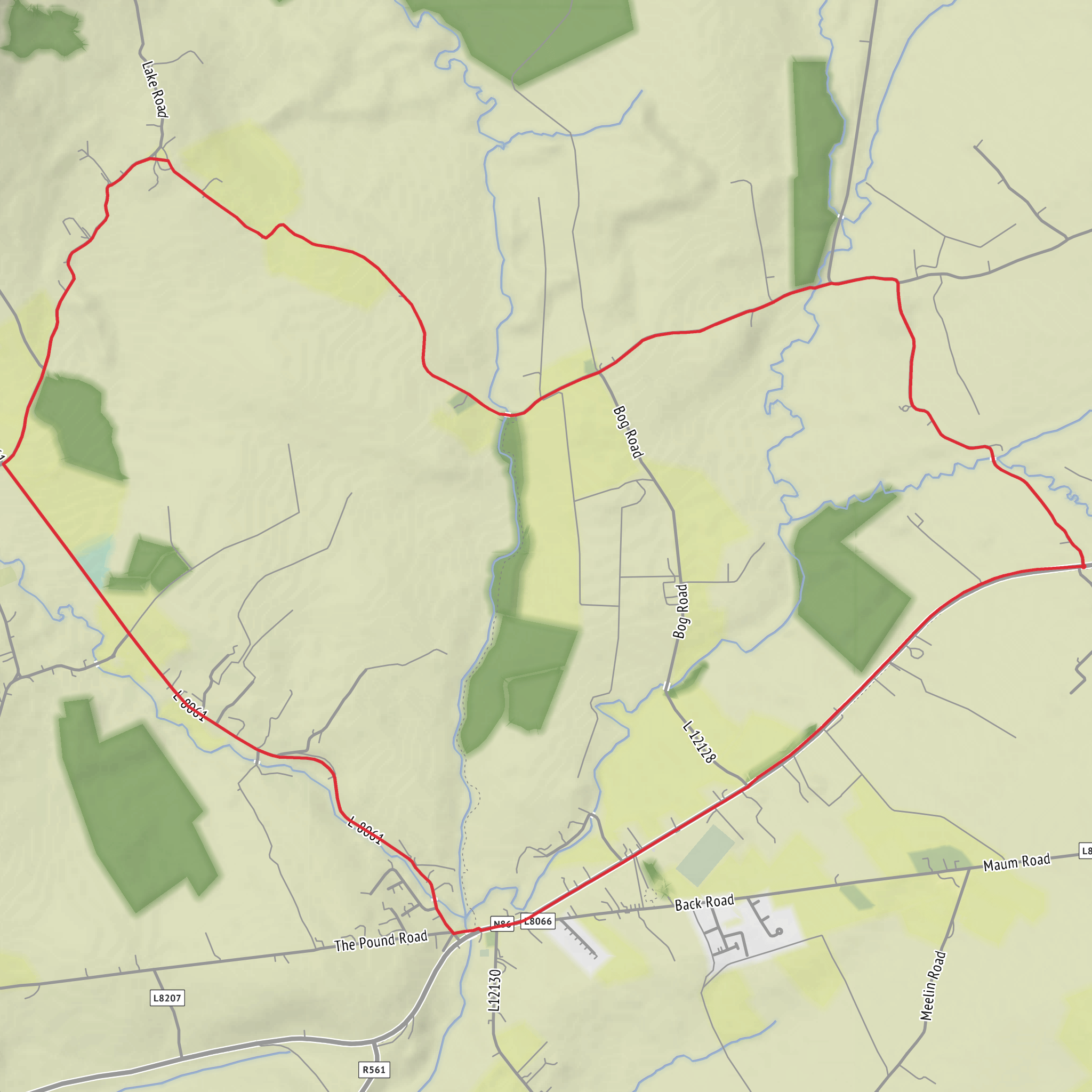 Jerome Connor Trail mobile static map