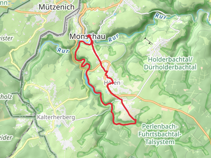Monschau to Alzen Loop via Perlenbachtalsperre