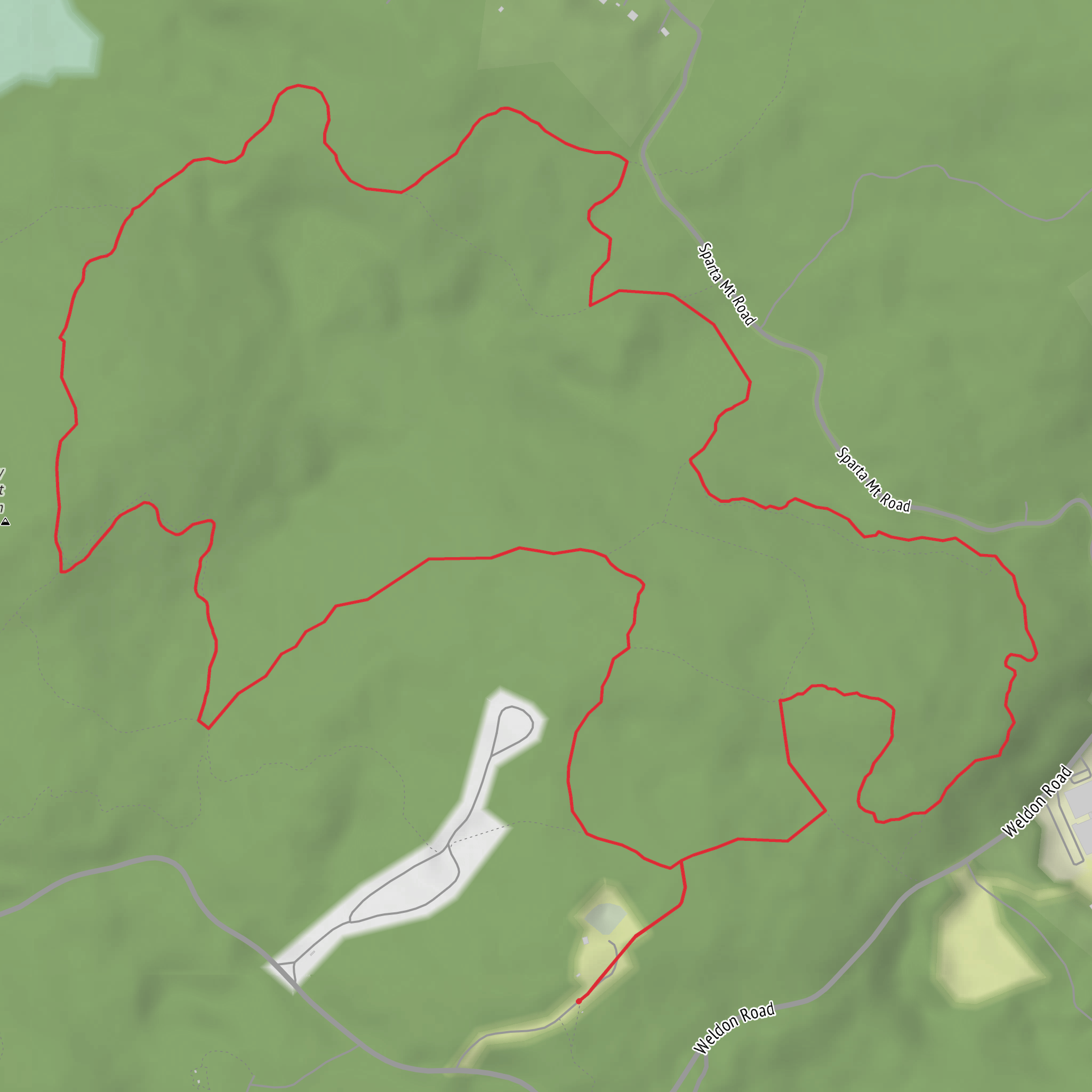 Morris County High Point via Purple Trail and White Trail mobile static map