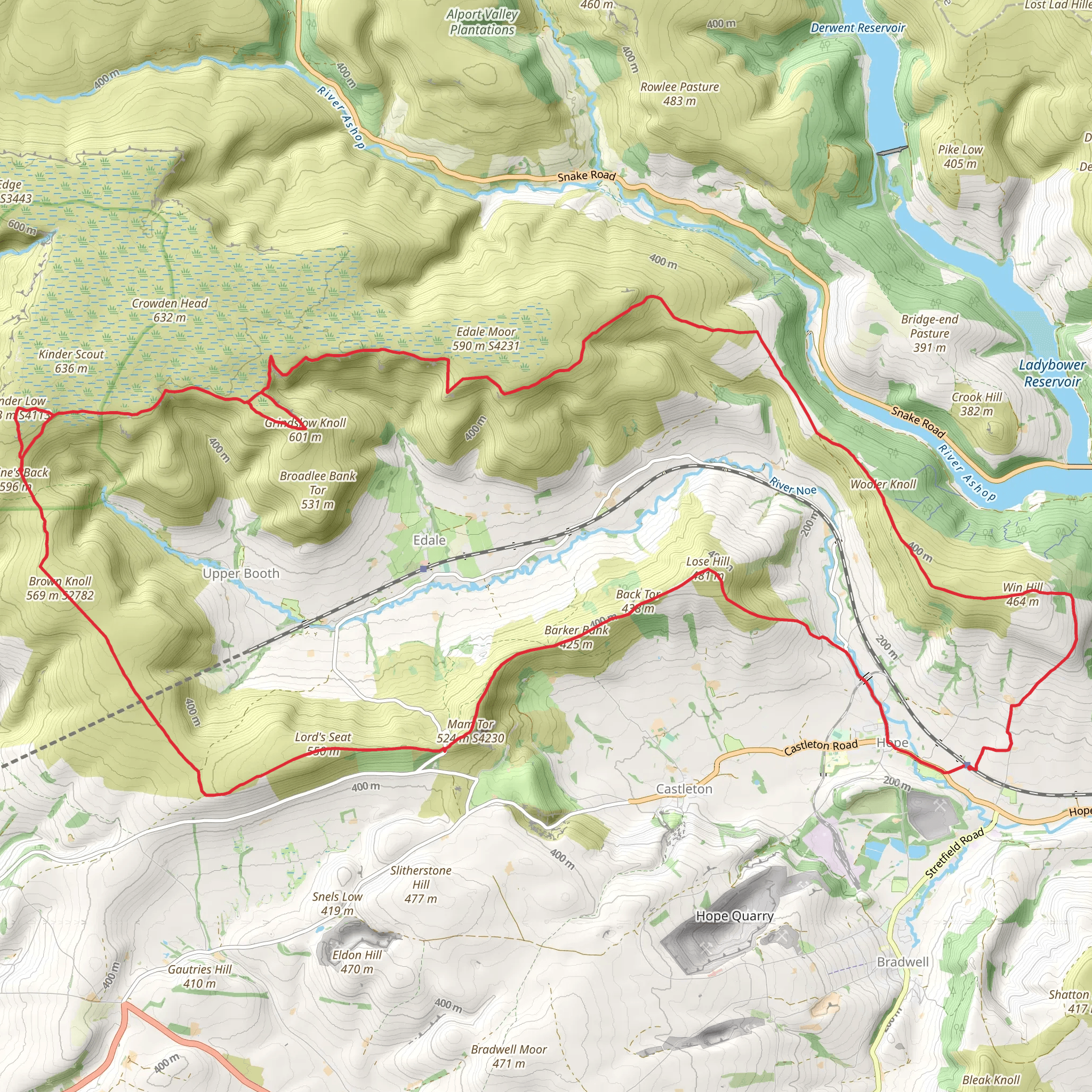 Edale Skyline Walk (Copy) mobile static map