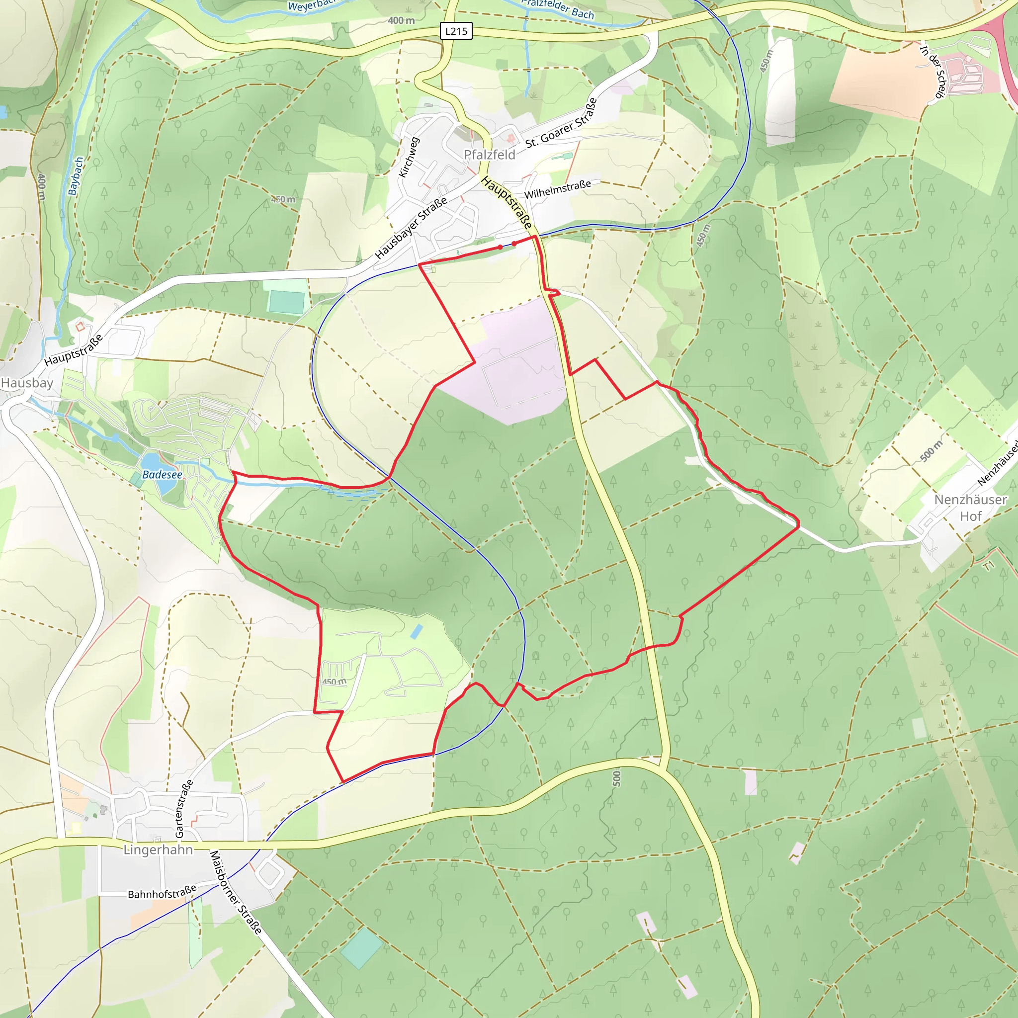 Traumschleifchen Baybachquellen Loop mobile static map