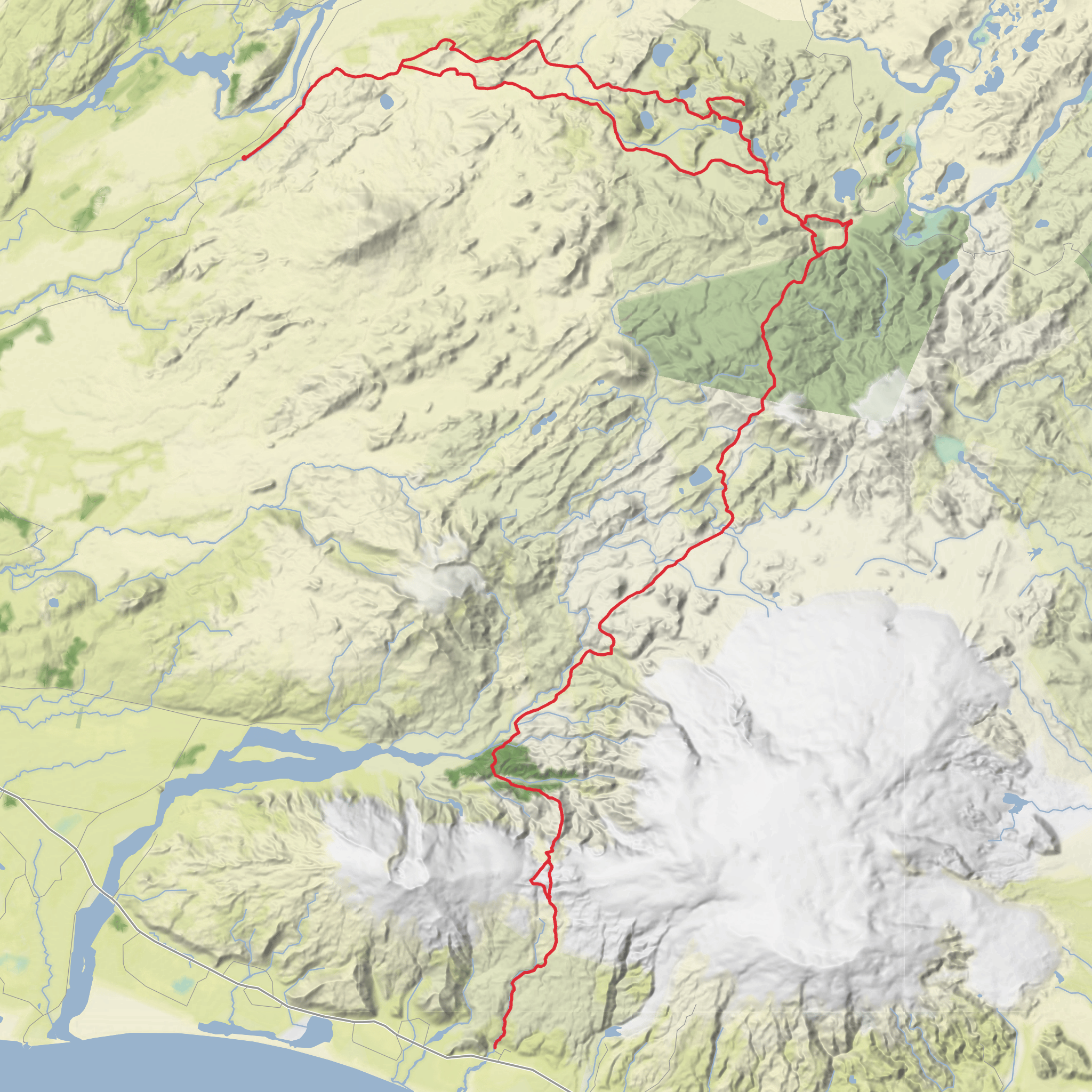 Rjùpnavellir to Skògar mobile static map