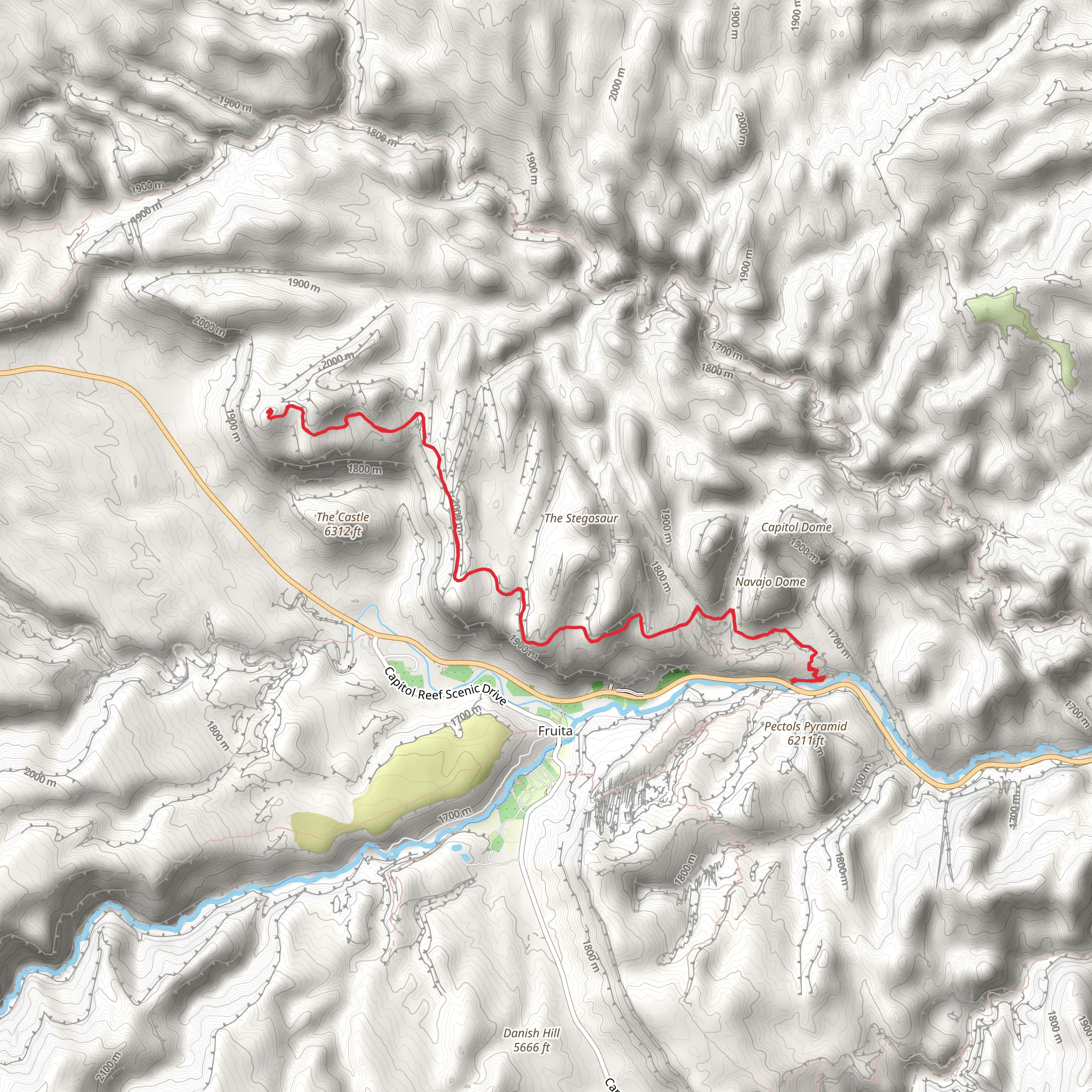 Navajo Knobs Trail mobile static map