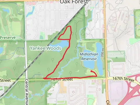 Tinley Creek Yellow Unpaved Trail
