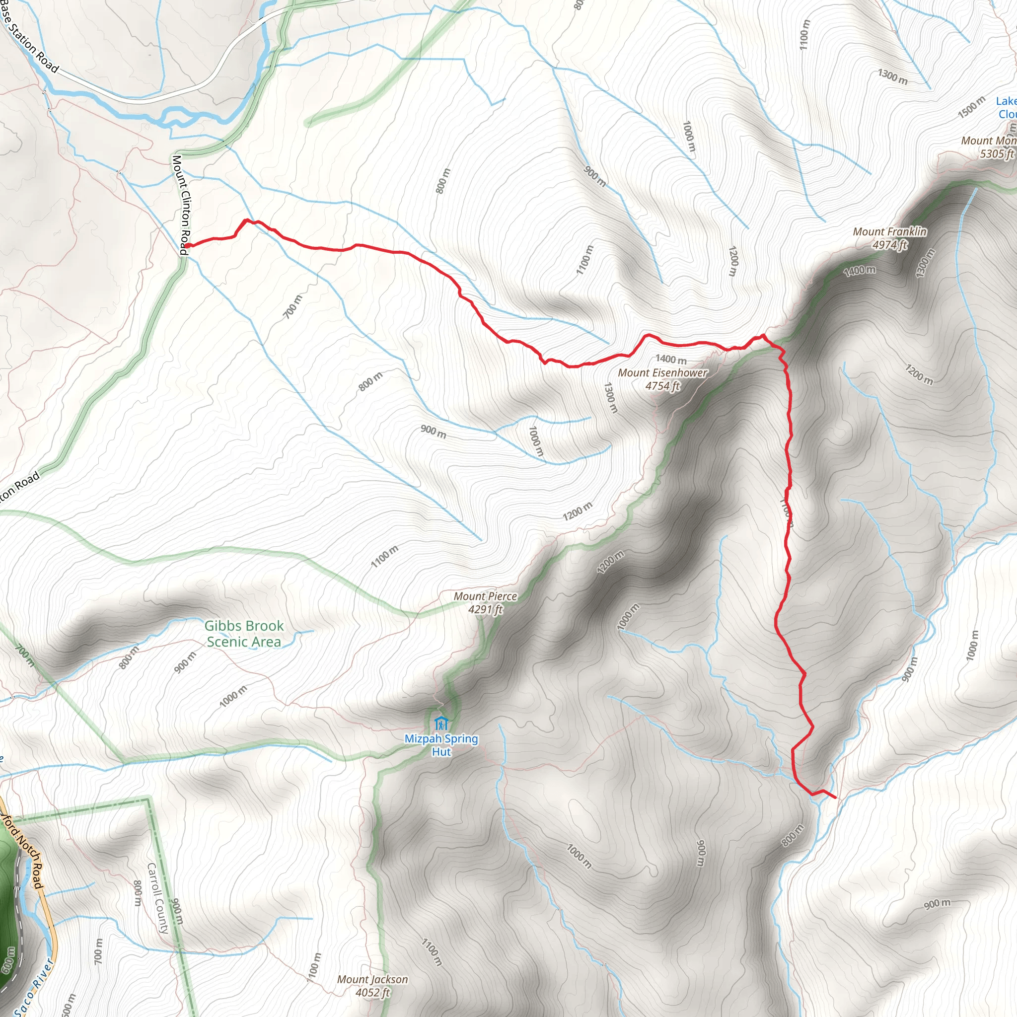 Edmands Path from Mount Clinton Road mobile static map