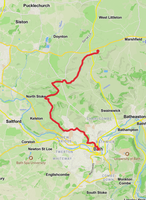 Weiter wandern Cotswold Way 11-Day Moderate Tour (Hillwalk Tours) mobile static map