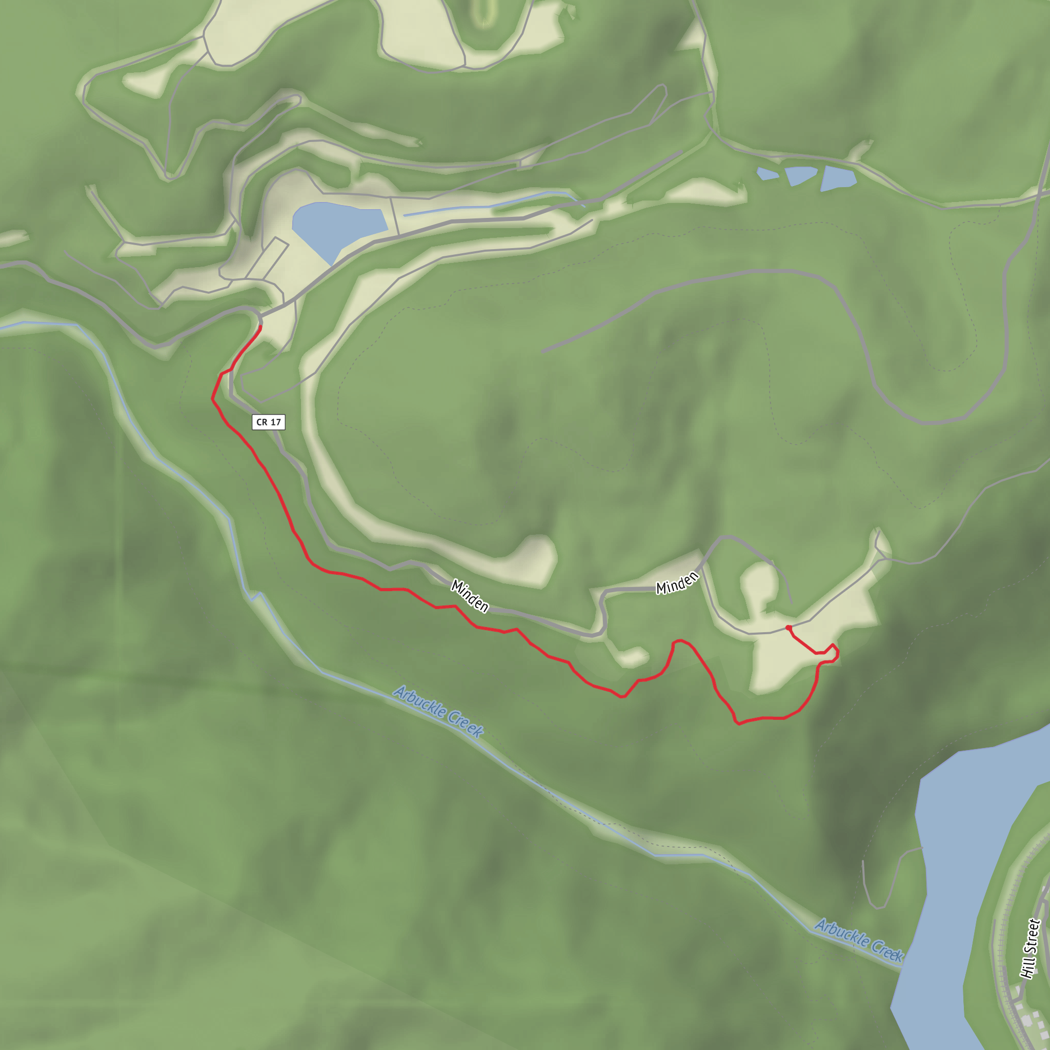 Oather Ridge Trail mobile static map