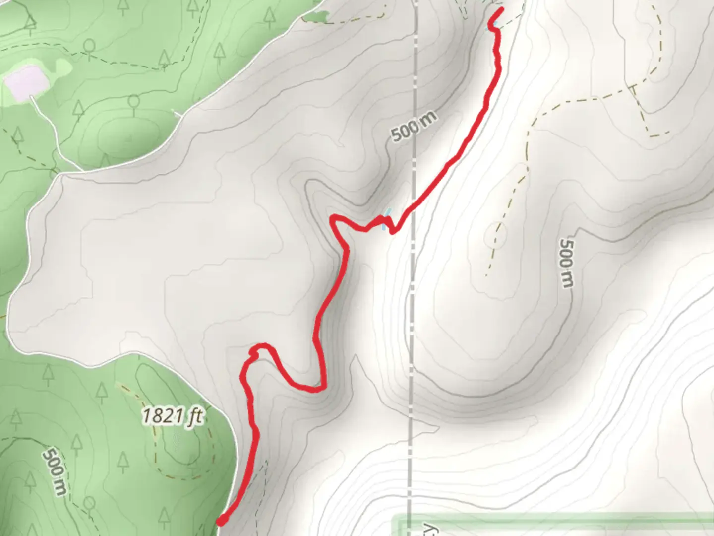 An image depicting the trail SCHT - Little Hunter Trail and its surrounding area.