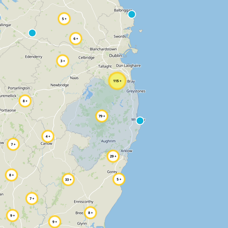 County Wicklow Static Map