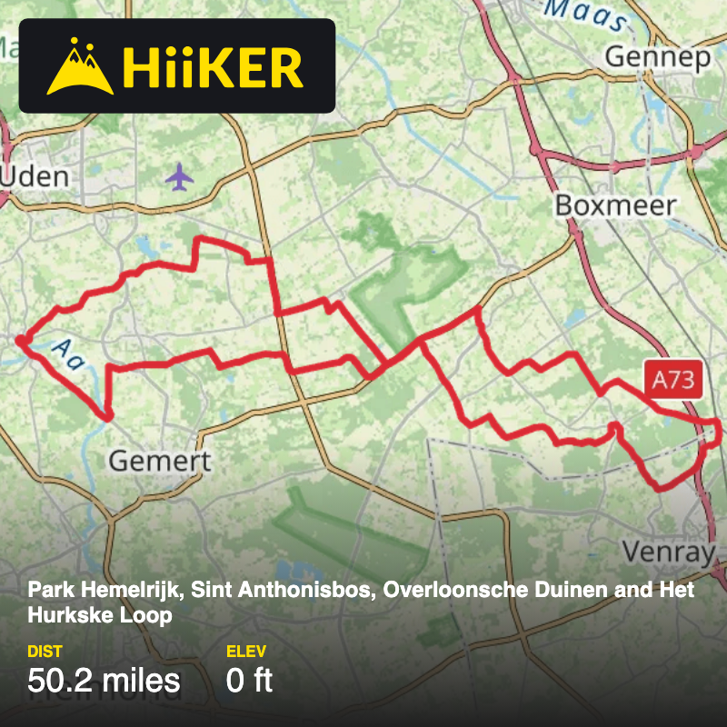 Park Hemelrijk, Sint Anthonisbos, Overloonsche Duinen and Het Hurkske
